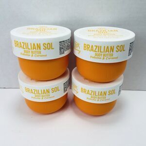Lot of 4 Spa Luxury Brazilian Sol Body Butter Pistachio & Caramel 6 oz NEW